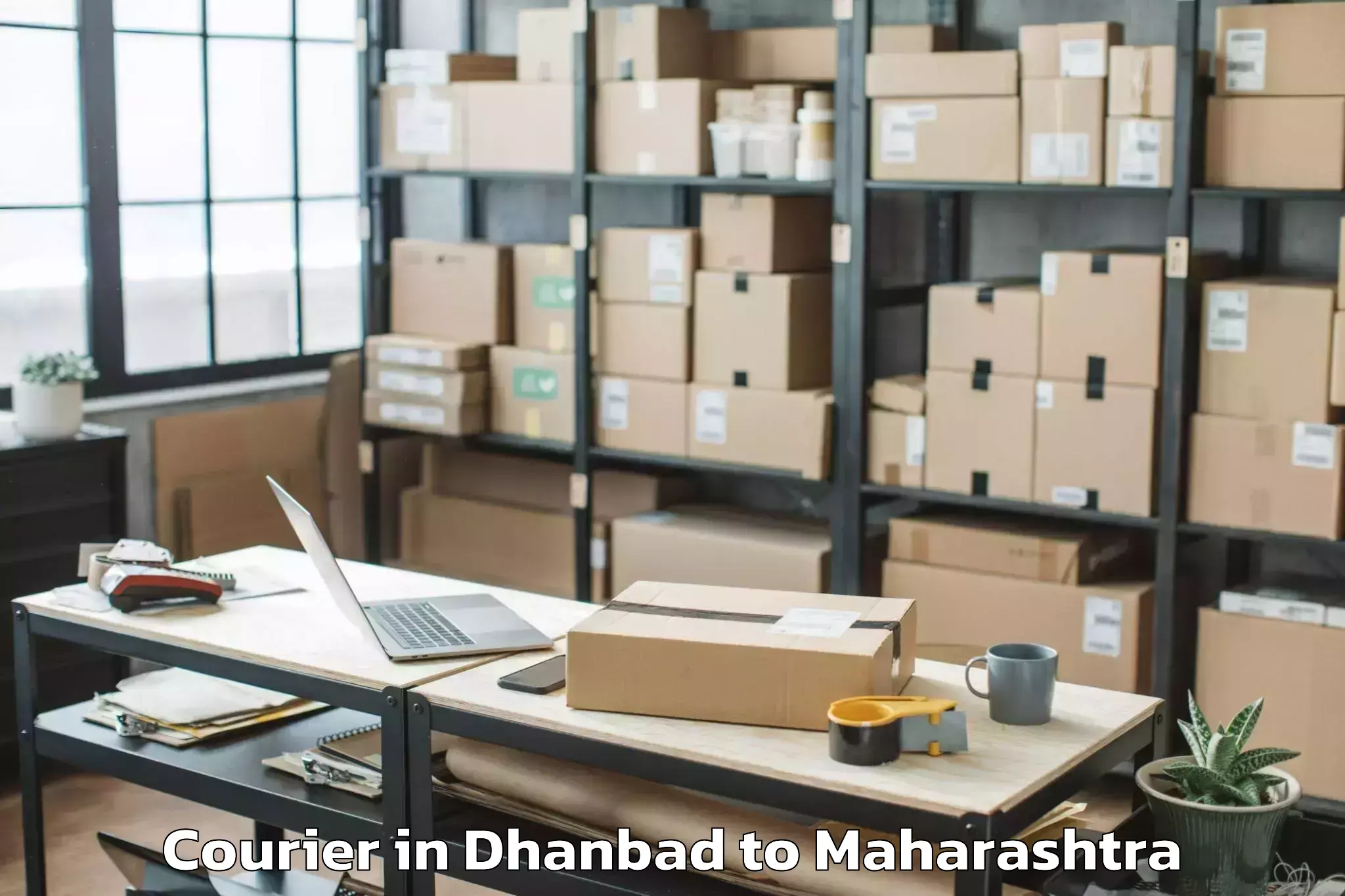 Easy Dhanbad to Ghugus Courier Booking